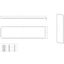 Divider panel H=2000 D=500 mm galvanized sheet steel thumbnail 4