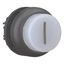 M22S-DRLH-W-X1 Illuminated pushbutton actuator, RMQ-Titan, Extended, maintained, White, inscribed 1, Bezel: black thumbnail 14
