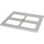 XLST5F656 Bottom-/top plate for F3A flanges, for WxD = 650 x 600mm, IP55, grey thumbnail 3