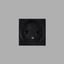 FRENCH BELGIAN SOCKET MODULE / TYPE E / 45 MM / BLACK thumbnail 2