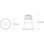 WHITE 10W CCTV IP20 230V DARK LIGHT thumbnail 2
