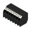 Printed circuit board terminals, 3.81 mm, Number of poles: 7, 135°, Solder pin length (l): 1.5 mm, black, PUSH IN with actuator, Clamping range, max. : 1.5 mm², Tube thumbnail 2