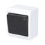GALATEA Bell symbol button No. 1/0 10A 230V on plaster IP44 white/black thumbnail 2