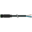 M8 female 0° A-cod. with cable Lite PUR 4x0.25 bk UL/CSA+drag ch. 5.0m thumbnail 1