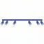 Ceiling lamp RING 6L ultramarine thumbnail 2