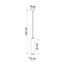 CERAMIC HANGING LAMP NANCY GU10 1X40W IP20 thumbnail 6