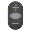 M22S-DDL-S-X4/X5 Double actuator pushbutton, RMQ-Titan, Actuators and indicator lights non-flush, momentary, White lens, black, black, inscribed, Bezel: black thumbnail 4