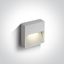 WHITE WALL LIGHT 3W CCTV IP65 DARK LIGHT 230V thumbnail 1