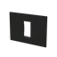 Frame - 1-gang / 1-module - Niessen logo - S - Matt Black thumbnail 2