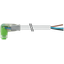 M8 female 90° A-cod. snap-in with cable LED PUR 3x0.25 gy UL/CSA+drag  thumbnail 2