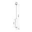Hanging lamp BORGIO 1 white GU10 1x40W IP20 thumbnail 8