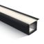 BLACK RECESSED PROFILE 2m + PC opal diffuser thumbnail 1