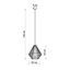 DEMI BLACK HANGING LAMP E27 1X60W IP20 thumbnail 9