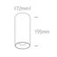 WHITE CYLINDER 15W WW 230V thumbnail 2