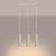 Minimalist KARBON pendant lamp with three pendants and a beige ceiling plate 3xGU10 thumbnail 3