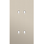 Twofold faceplate, vertical 71 mm centre distance, for 2 Niko Toggle s thumbnail 2