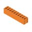 Printed circuit board terminals, 7.50 mm, Number of poles: 10, 180°, Solder pin length (l): 3.5 mm, tinned, orange, PUSH IN without actuator, Box thumbnail 1