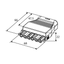 Coupler 6p socket str-rel, 3+3 wht/blu thumbnail 4