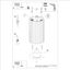 SURFACE-MOUNTED CYLINDRICAL CEILING TUBE CARBON IN RED OCHRE COLOUR thumbnail 4