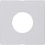 Centre plate for push-button/pilot lamp E10, Q.1/Q.3, p. white velvety thumbnail 3