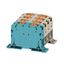 Feed-through terminal block, PUSH IN, dark beige, blue, 150 mm², 309 A thumbnail 3