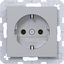SCHUKO wall socket, plug-in type, A.x/C.x, titanium thumbnail 1