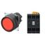 Pushbutton A22NL Ã˜22, bezel plastic, FLAT, MOMENTARY, CAP COLOR Transp A2228083G thumbnail 1