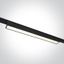 BLACK 10W LINEAR LIGHT CCTV 48V IP20 FLAT MAGNETIC thumbnail 1