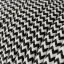 Glossy Charcoal Black and Optical White ZigZag Textile Cable - The Original Creative-Cables - RZ04 round 2x0.75mm / 3x0.75mm thumbnail 2