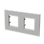 Frame 2-gang / 2+2-modules - IP44 - Silver thumbnail 2