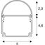 GLENOS industrial profile dome, matt black, 2m thumbnail 3