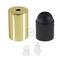 Cylindrical metal E27 lamp holder kit thumbnail 2