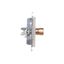 Single plug socket for the IP44 version with Schuko earthing - without frame gasket - transparent flap, inox steel, 16A thumbnail 1