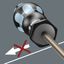 3368 Schroevendraaier binnenvierkant, RVS, # 2 x 100 mm thumbnail 1