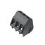 Printed circuit board terminals, 5.08 mm, Number of poles: 2, 135°, Solder pin length (l): 3.5 mm, tinned, black, Clamping yoke connection, Clamping range, max. : 2.5 mm², Box thumbnail 1