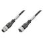 Sensor/actuator line, Connecting line, M12 / M12, Number of poles : 4, 4 m, pin, straight - socket, straight, Shielded: No, LED: No, Sheath material: PVC, Halogen: Yes thumbnail 1