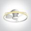 WHITE ABS CEILING FAN 20W LED 28W CCTV IP20 230V thumbnail 1