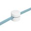 Wall mounting universal fairlead for fabric cables and illumination 2x0,75 e 3x0,75 thumbnail 1