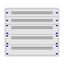 Distribution board insert KVN 60mm, 4-18K, 5-rows thumbnail 1