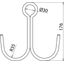 Hook for (profile-free) fixing of the earthing cable at the mast DB dr thumbnail 2