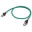 Ethernet patch cable, F/UTP, Cat.6A, LSZH (Green), 7.5 m thumbnail 1