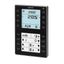 QMX3.P37-1BSC - Room operator unit KNX with temperature sensor, segmented backlit display, configurable touchkeys, LED display, black thumbnail 1