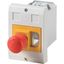 E-PKZ01-PVT Insulated enclosure, E-PKZ0, H x W x D = 129 x 90 x 176 mm, flush-mounted, + emergency stop mushroom button thumbnail 2