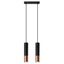 HANGING LAMP LOOPEZ 2 BLACK/COPPER GU10 2X40W IP20 thumbnail 3