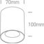 WHITE GU10 10W BLACK REFLECTOR DARK LIGHT thumbnail 2