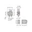Stackable 2-conductor PCB terminal block push-button 0.75 mm² dark gra thumbnail 1