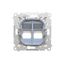 Transition adapter for 45x45 mm fitting type, (module), champagne matt thumbnail 2