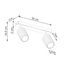 CEILING STRIP WITH TWO MOVABLE GREEN REFLECTORS, CARBON SERIES 2XGU10 thumbnail 7