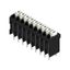 Printed circuit board terminals, 3.50 mm, Number of poles: 9, 180°, Solder pin length (l): 3.5 mm, black, PUSH IN with actuator, Clamping range, max. : 1.5 mm², Tube thumbnail 2