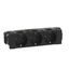 3X2P+E MOSAIC DIRECT CLIP SCHUKO STANDARD BLACK MAT thumbnail 2